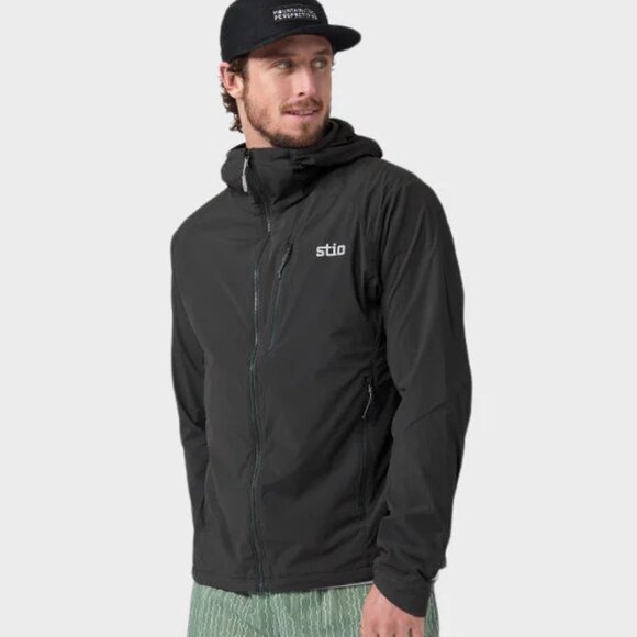 Stio Men's Dawner Hooded Jacket | Black | Medium - Picture 1 of 3